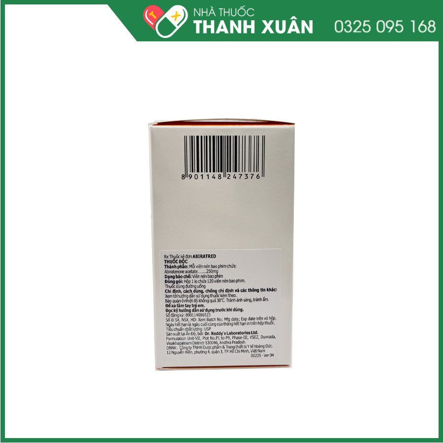 Thuốc ABIRATRED điều trị ung thư tiền liệt tuyến ở nam giới